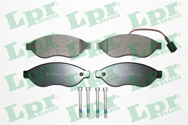 Klocki hamulcowe przednie tarczowe LPR 05P1287 cena, od 31,08 USD