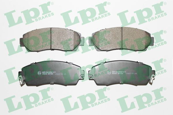 Klocki hamulcowe przednie tarczowe LPR 05P1634 cena, od 25,78 USD