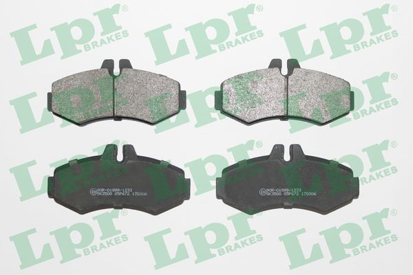 Klocki hamulcowe przednie tarczowe LPR 05P672 cena, od 21,90 USD