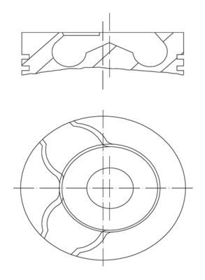 Tłok, komplet do jednego cylindru, STD Renault Scenic GRAND II minivan (JM0, JM1) (2004 - 2009) cena, od 111,09 USD