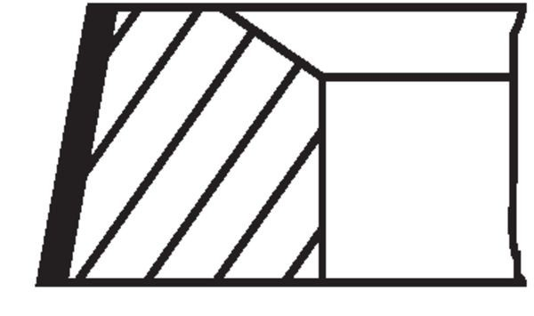 028RS101010V0 Mahle Original Pierścienie tłokowe na 1 cylinder, STD.