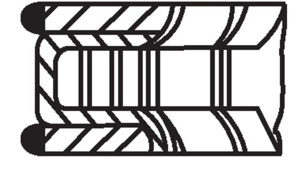 Zestaw pierścieni tłokowych do silnika, STD Mahle Original 640RS101010N0 cena, od 35,69 USD