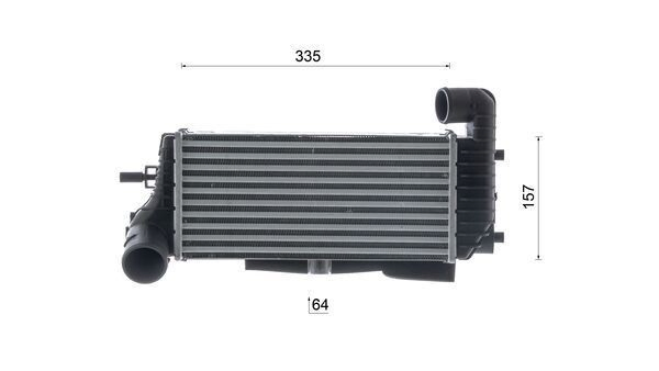 Chłodnica intercoolera Mahle Original CI245000S cena, od 77,81 USD