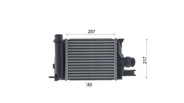 Chłodnica intercoolera CI661000S Mahle Original