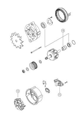 Alternator Mahle Original MG460 cena, od 214,28 USD