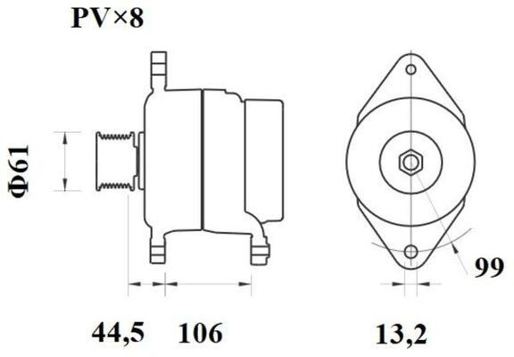 Alternator Mahle Original MG802 cena, od 257,76 USD