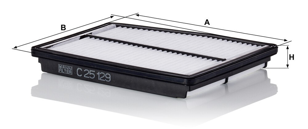 Do koszyka C25129 Mann-Filter Filtr powietrza