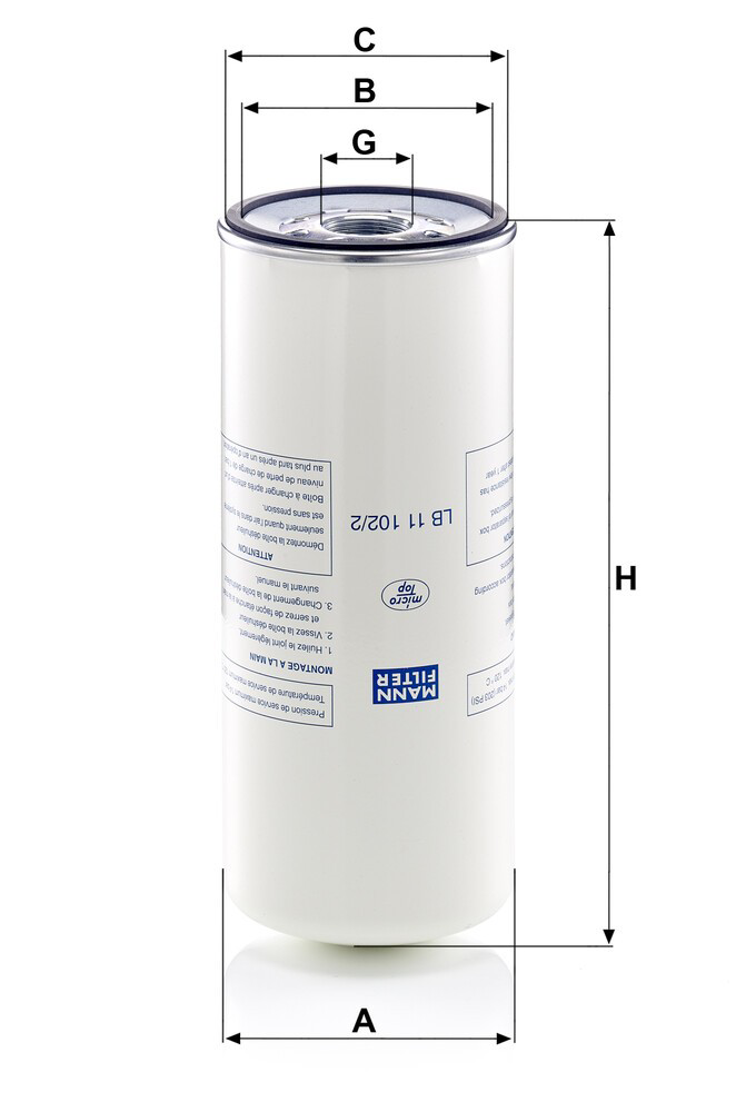 LB111022 Mann-Filter Filtr powietrza