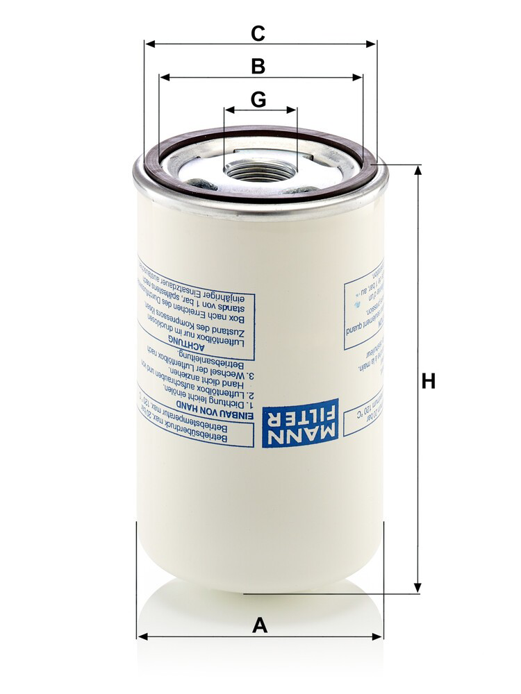 LB7192 Mann-Filter Filtr osuszacza powietrza (separatora oleju/wilgoci) (TRUCK)