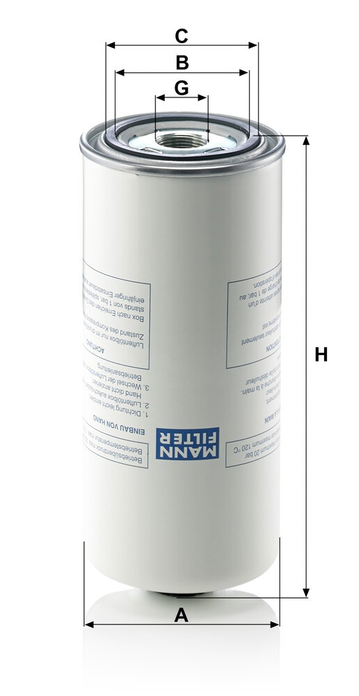 Filtr powietrza sprężarki zawieszenia pneumatycznego Mann-Filter LB9622 cena, od 62,70 USD