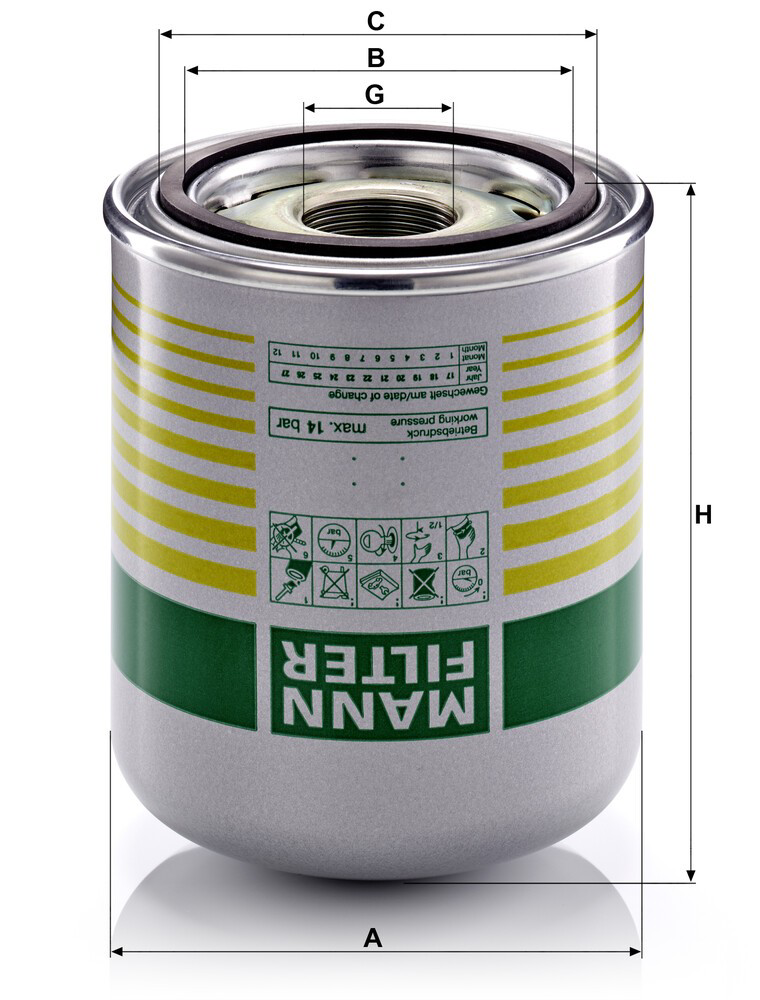 Filtr osuszacza powietrza (separatora oleju/wilgoci) (TRUCK) Mann-Filter TB13948X cena, od 62,03 USD