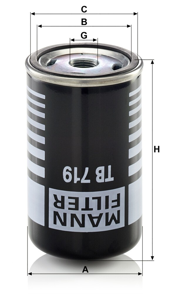 TB719 Mann-Filter Filtr osuszacza powietrza (separatora oleju/wilgoci) (TRUCK)