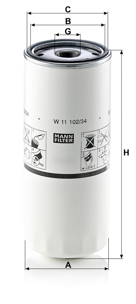 1R0739 General Motors Filtr oleju