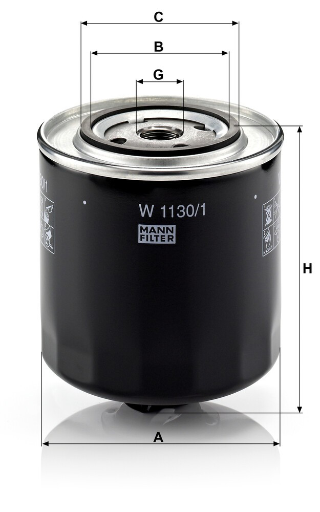 Filtr oleju Mann-Filter W11301 cena, od 13,20 USD
