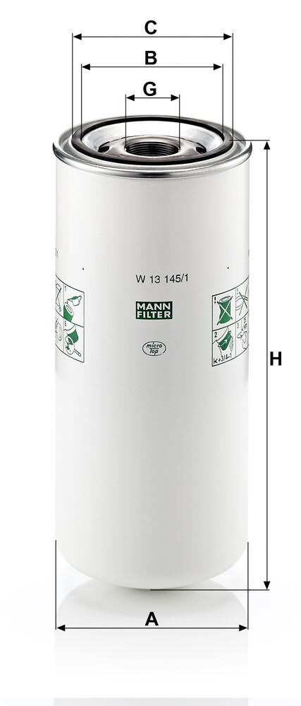 W131451 Mann-Filter Filtr oleju