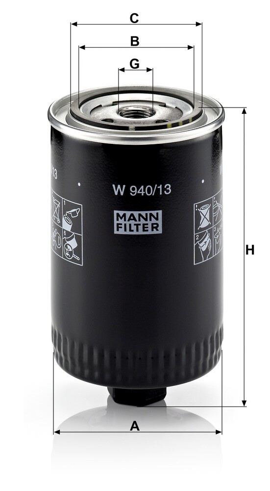 EFL60 Ford Filtr oleju