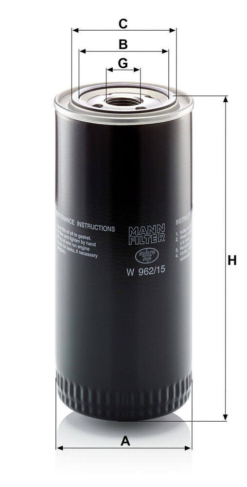 Filtr oleju Mercedes 4052690021