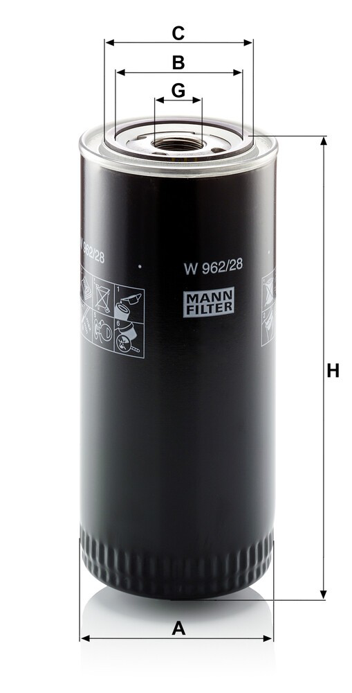 Filtr oleju Mann-Filter W96228 cena, od 13,52 USD