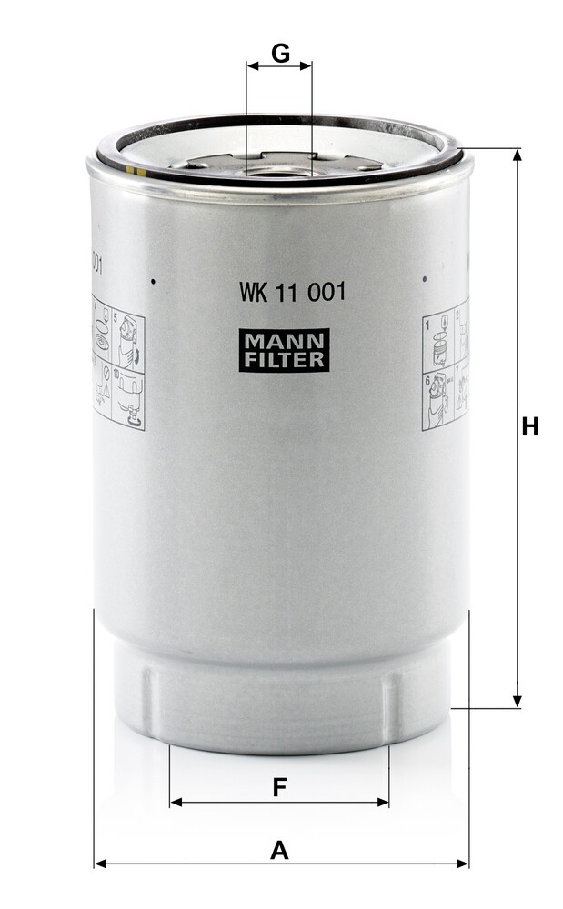 WK11001X Mann-Filter Filtr paliwa