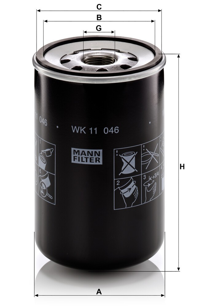 WK11046 Mann-Filter Filtr paliwa