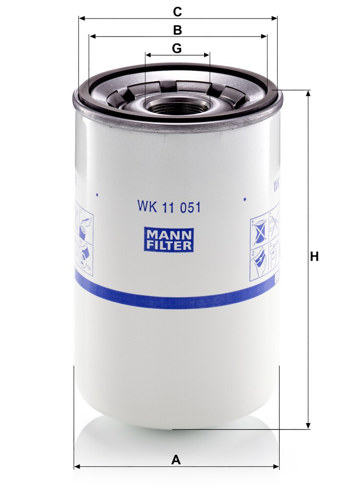 Filtr paliwa Mann-Filter WK11051 cena, od 43,05 USD