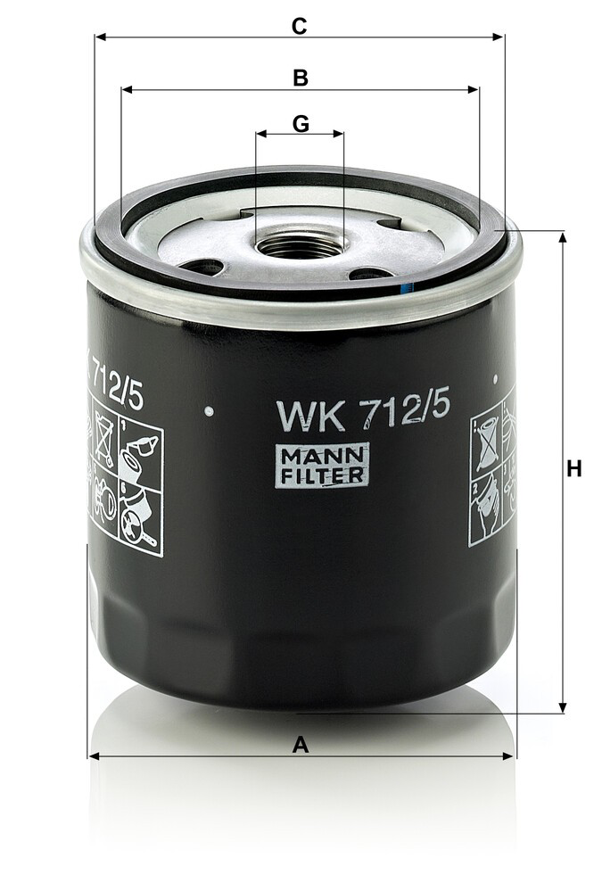 WK7125 Mann-Filter Filtr paliwa