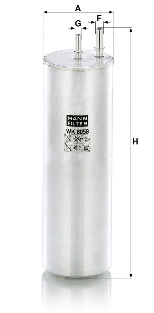 WK8058 Mann-Filter Filtr paliwa