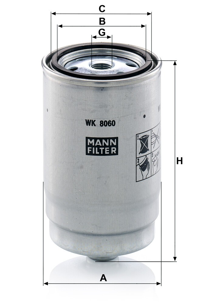 Filtr paliwa Mann-Filter WK8060Z cena, od 14,85 USD