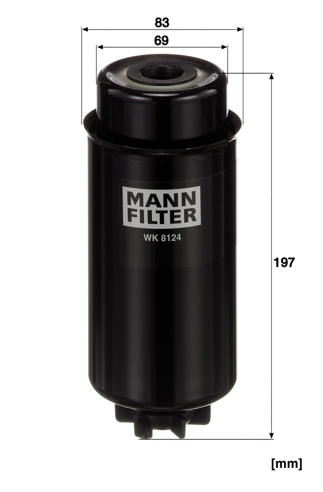 Do koszyka WK8124 Mann-Filter Filtr paliwa