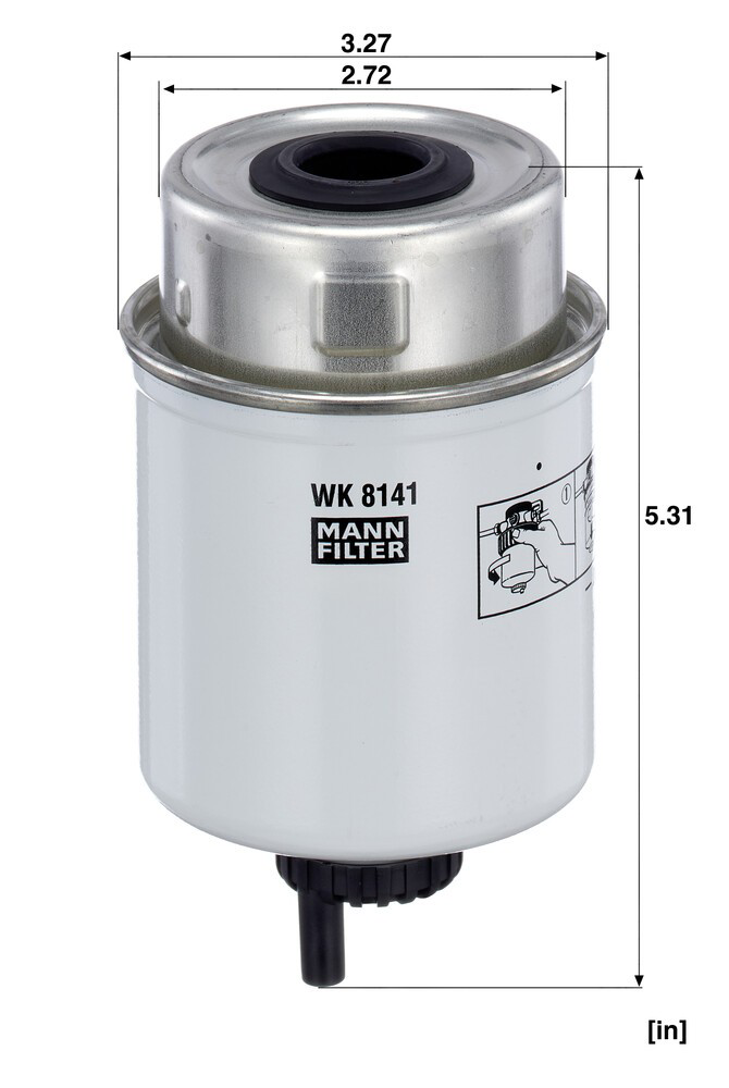 Filtr paliwa Mann-Filter WK8141 cena, od 34,26 USD