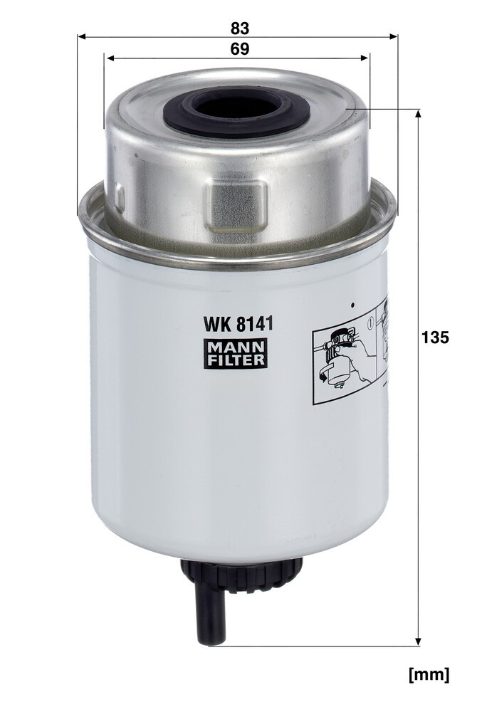WK8141 Mann-Filter Filtr paliwa