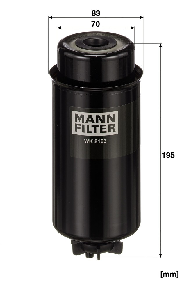 Filtr paliwa Mann-Filter WK8163 cena, od 50,64 USD