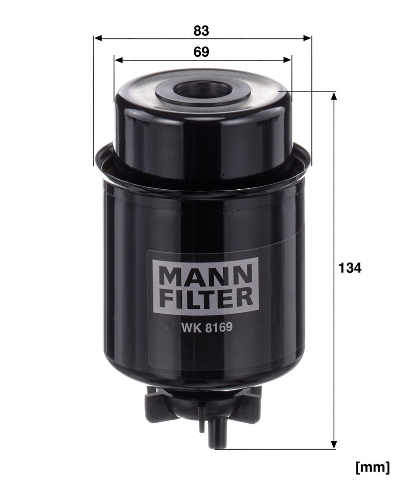 Do koszyka WK8169 Mann-Filter Filtr paliwa