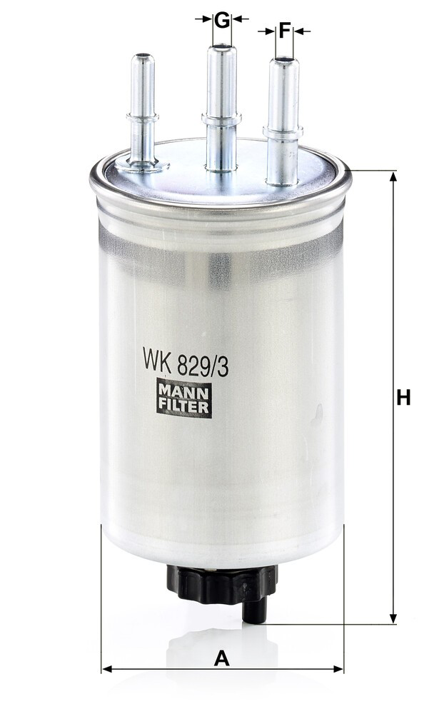 Do koszyka WK8293 Mann-Filter Filtr paliwa
