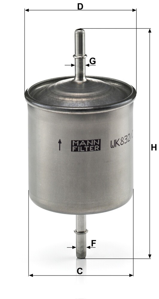 Filtr paliwa Mann-Filter WK8322 cena, od 18,54 USD