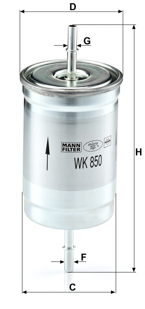 Filtr paliwa Mann-Filter WK850 cena, od 14,75 USD