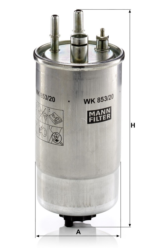 WK85320 Mann-Filter Filtr paliwa