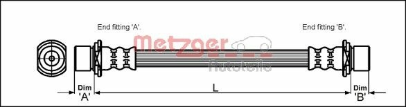  Przewód hamulcowy przedni Toyota Previa 