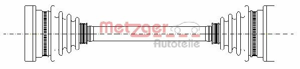 Do koszyka Półoś tylna Volkswagen Transporter T3 24, 25, 251