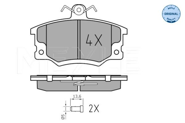 Klocki hamulcowe przednie tarczowe do Fiat Fiorino  146 Uno