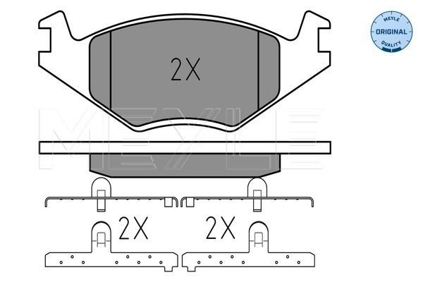 Klocki hamulcowe przednie tarczowe Volkswagen Jetta II sedana (19E, 1G2, 165, 167) (1983 - 1992) cena, od 23,24 USD