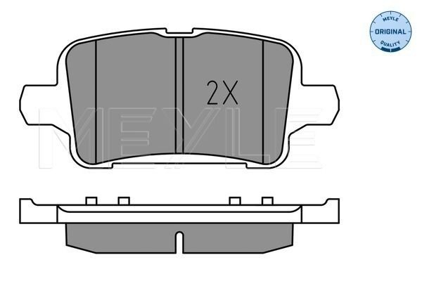Okładziny (klocki) do hamulców tarczowych tylne Opel Astra K kombi (2015 - 2022) cena, od 34,62 USD