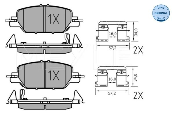 Okładziny (klocki) do hamulców tarczowych tylne Honda 43022TLAA11 cena, od 37,97 USD