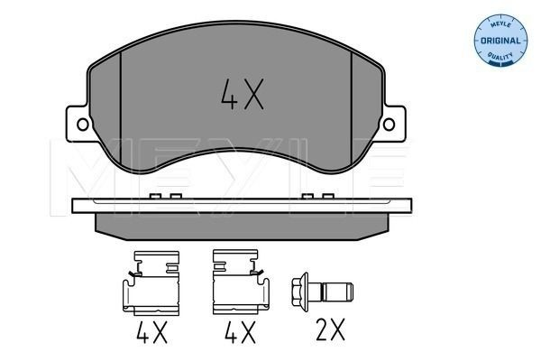 Klocki hamulcowe przednie tarczowe do Volkswagen AMAROK  2HA, 2HB, S1B, S6B, S7A, S7B