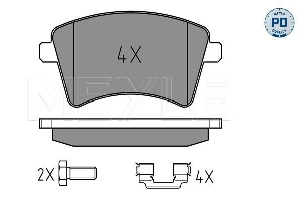 Klocki hamulcowe przednie tarczowe 1675994880 Peugeot/Citroen