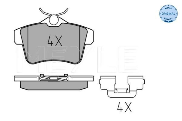 Okładziny (klocki) do hamulców tarczowych tylne Peugeot 308 I hatchback (4A, 4C) (2007 - 2014) cena, od 26,01 USD