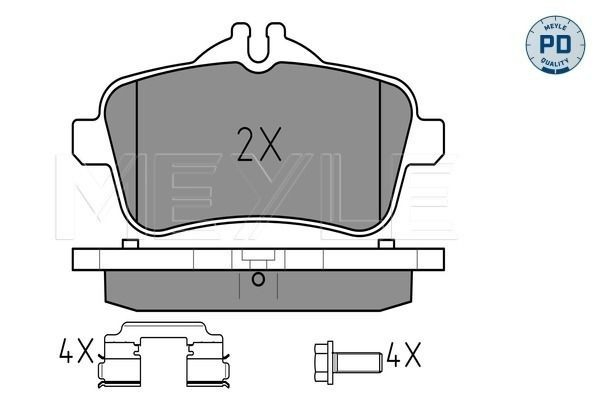 Okładziny (klocki) do hamulców tarczowych tylne do Mercedes GL  X166