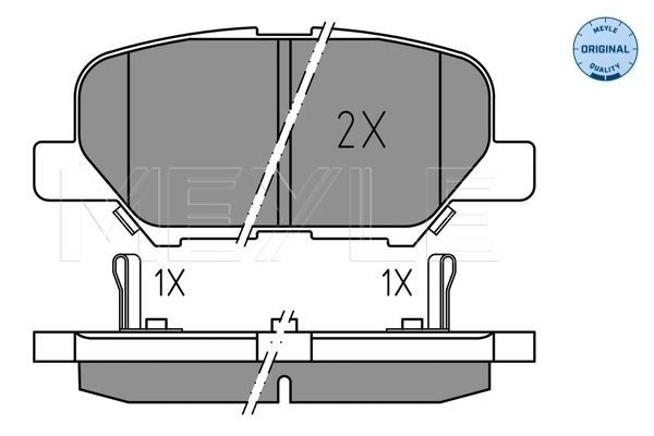Okładziny (klocki) do hamulców tarczowych tylne Mitsubishi ASX SUV (GA) (2010 - 2026) cena, od 23,92 USD