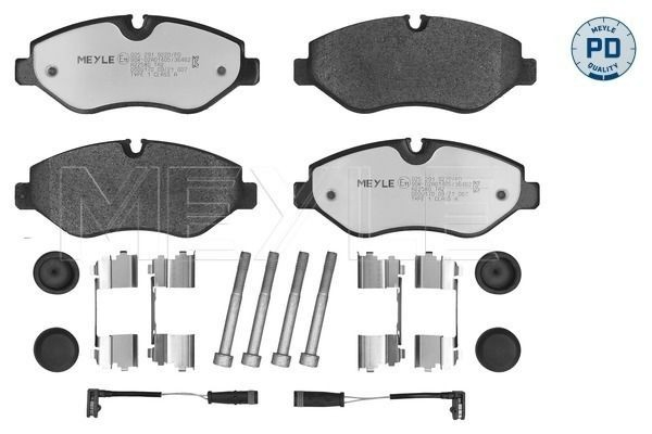 Klocki hamulcowe przednie tarczowe do Volkswagen Crafter 30-35 2E, 2EE, 2EK