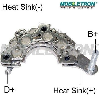 RK04 Mobiletron Mostek prostowniczy alternatora = Moster diodowy alternatora